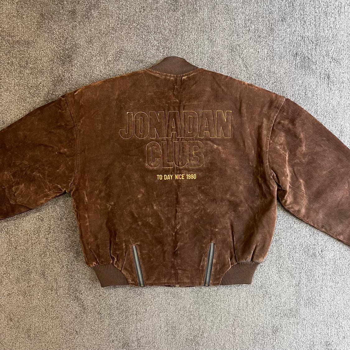 JONADAN CLUB 벨벳 봄버 자켓 상품이미지5
