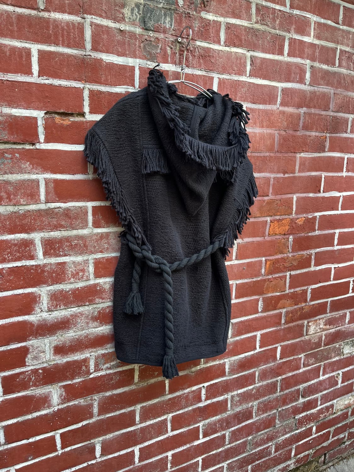 Isabel Marant 프린지 코튼 린넨 혼방 후드 베스트 상품이미지5