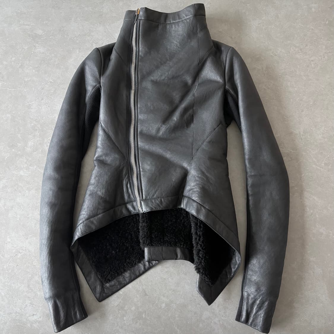 릭오웬스 시어링 레더 자켓 상품이미지1