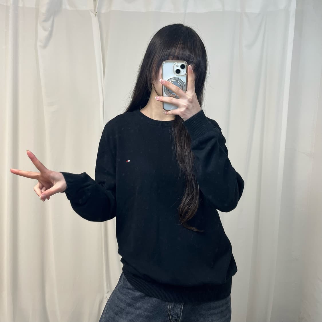 Tommy Hilfiger black knit 상품이미지2