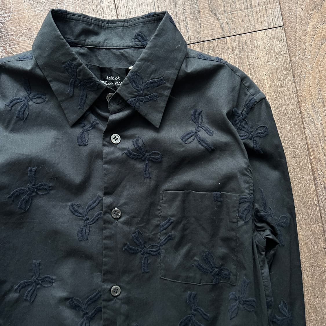 Ribbon Needlepoint Blouse 상품이미지3