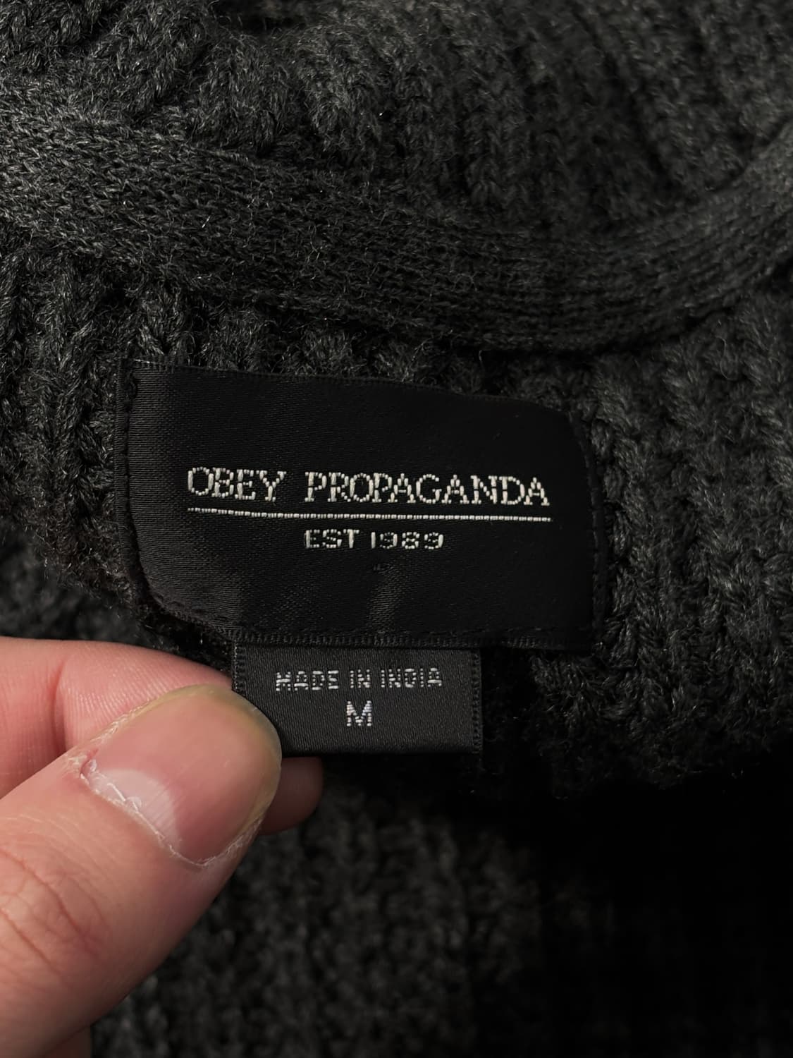 OBEY PROPAGANDA 숄카라 가디건 상품이미지7