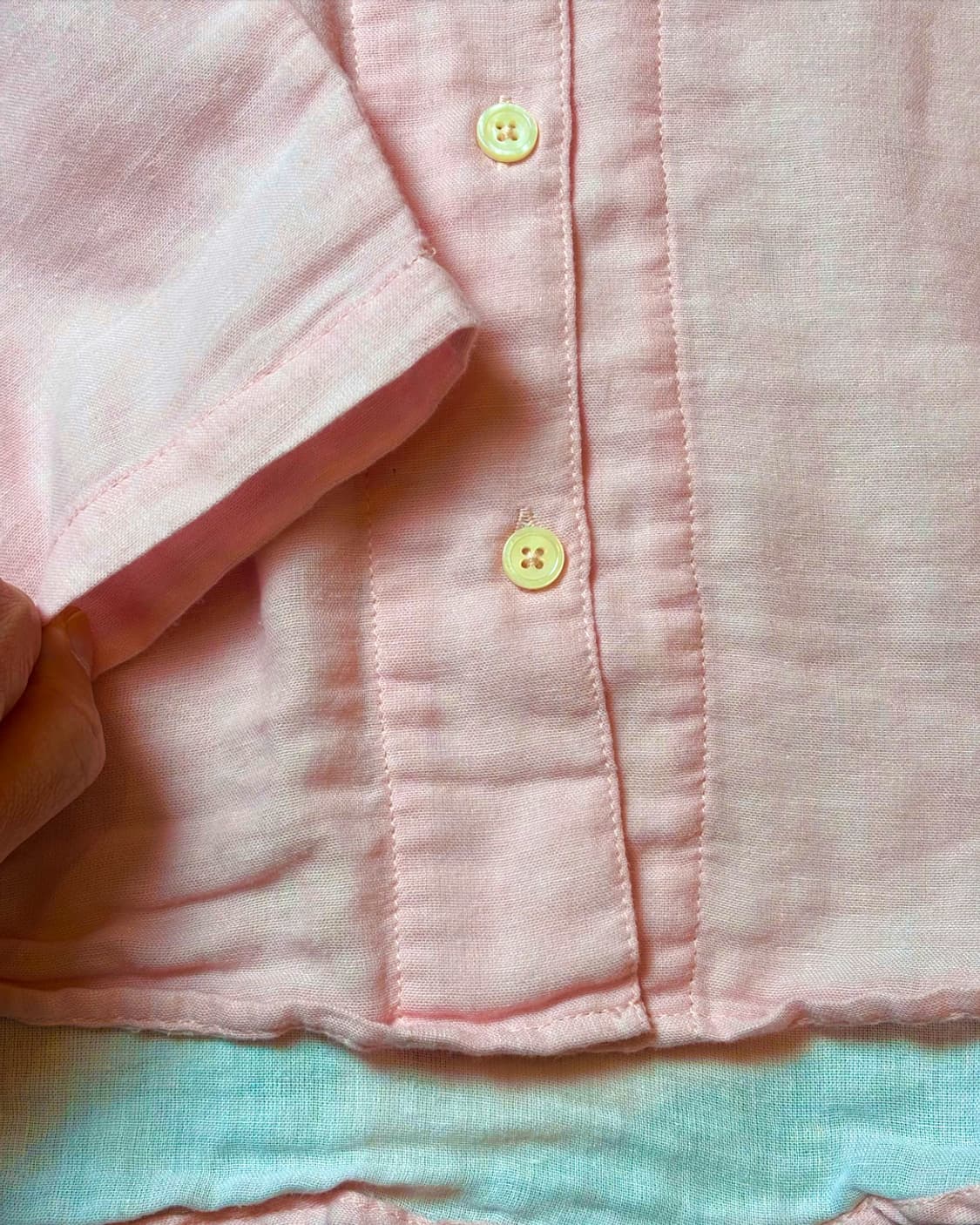 일본빈티지 CECILE  노카라 셔츠 상품이미지3