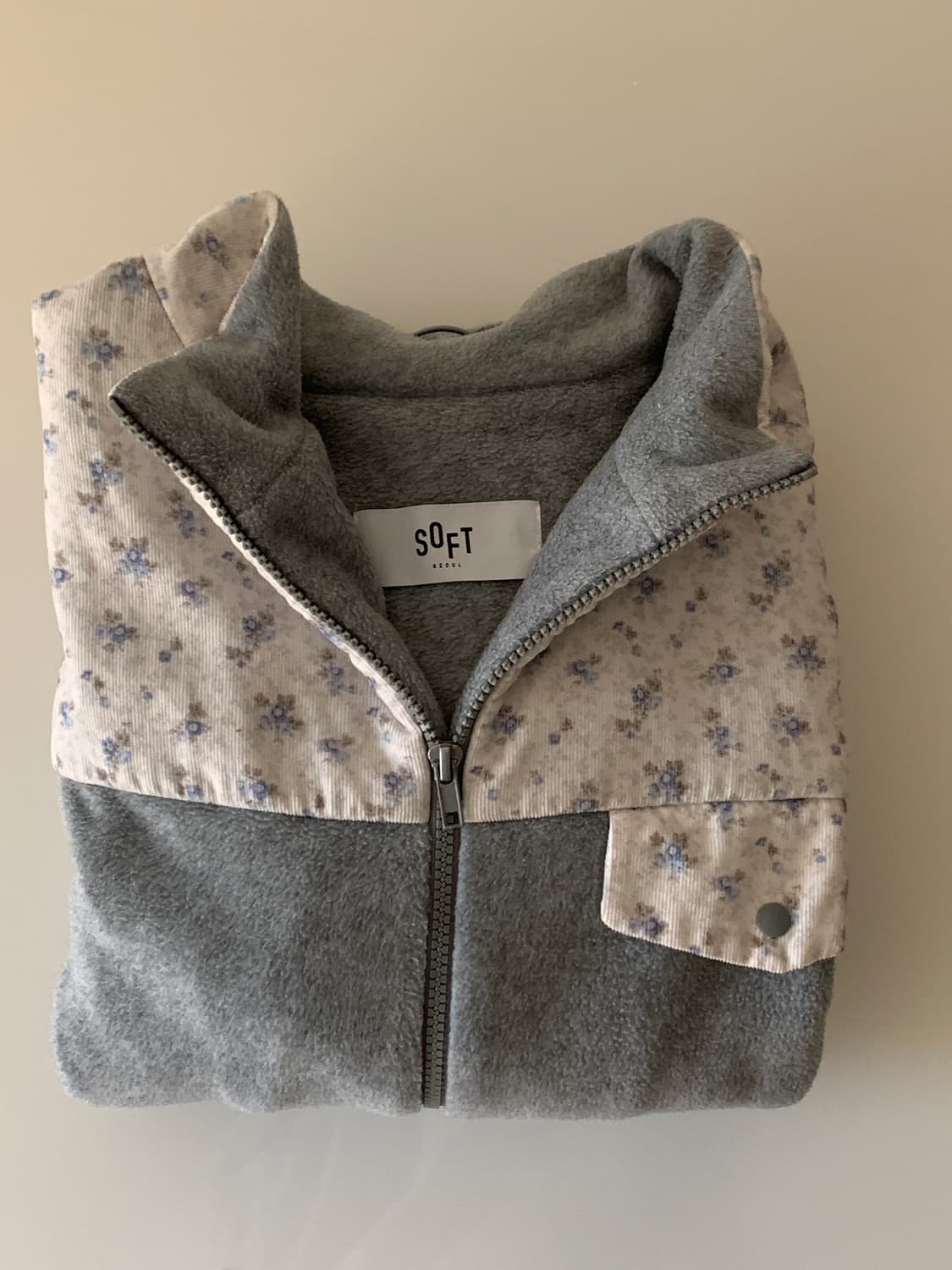 소프트서울 플라워 플리스 집업 상품이미지6