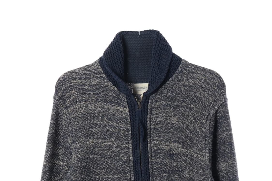 데님앤서플라이 랄프로렌 숄칼라 코튼 린넨 니트 집업 M 상품이미지3