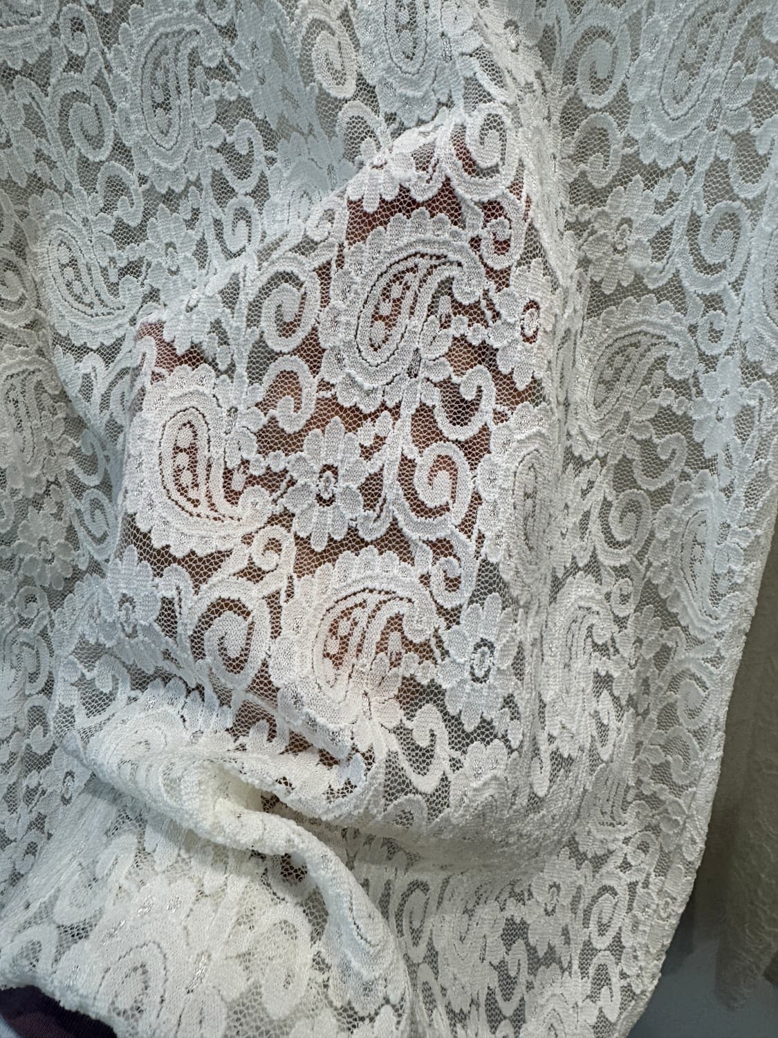 vintage 새상품 레이스 뒷지퍼BL 상품이미지4