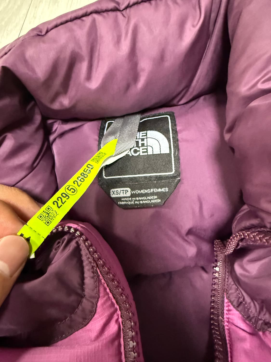 (XS)노스페이스 센터로고 중앙로고 700 눕시 다운 자켓 상품이미지5