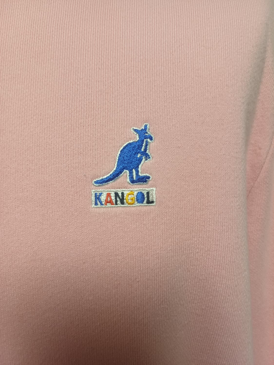 캉골 베이직 클럽 맨투맨 핑크 (사이즈 L) 상품이미지4