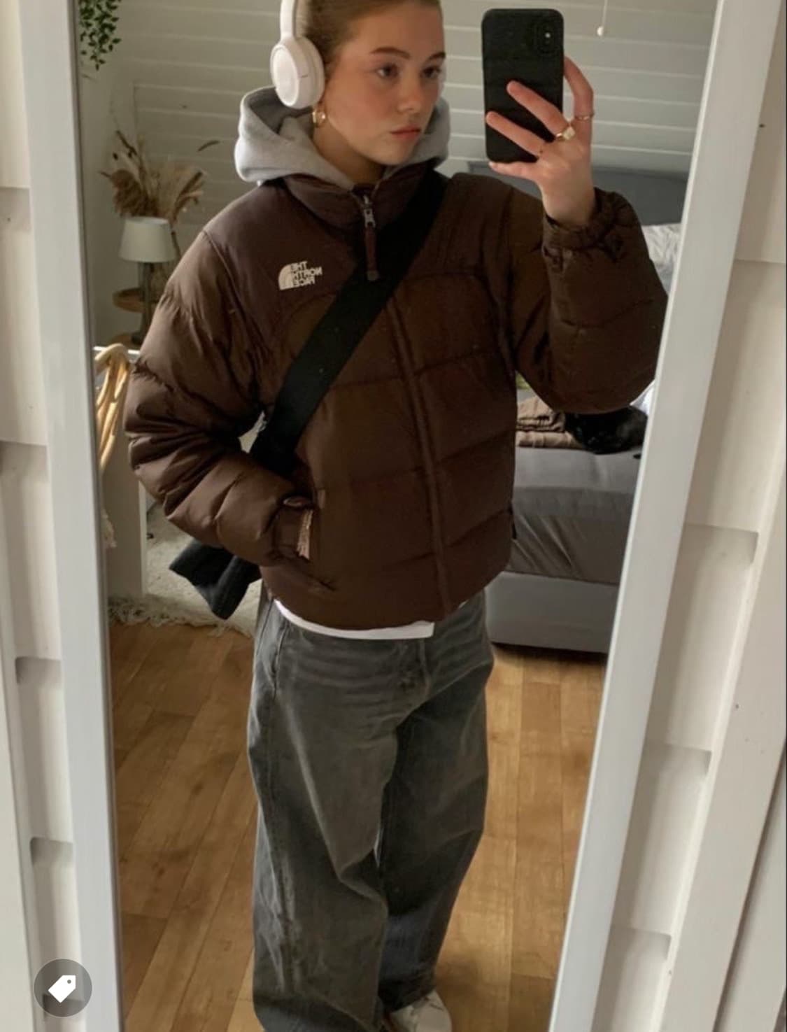 더 노스 페이스 화이트 라벨 눕시 패딩 코코아 브라운 상품이미지1