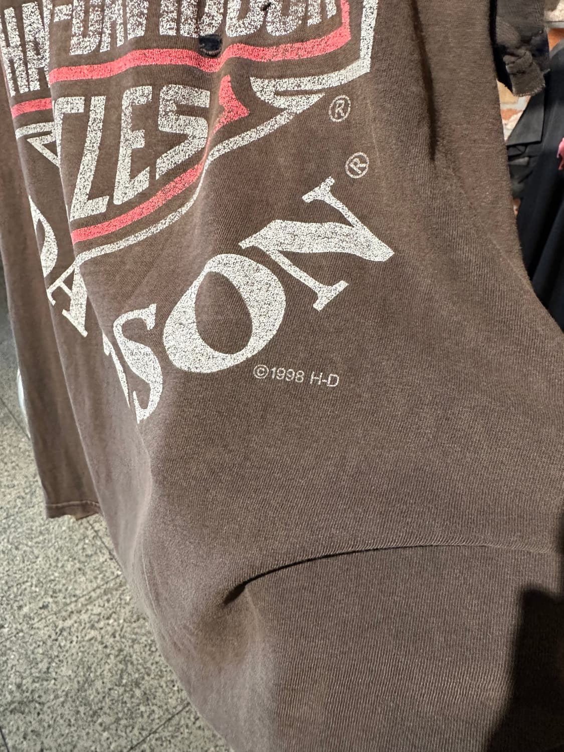 90s USA 빈티지 할리데이비슨 페이딩 반팔티셔츠 상품이미지4
