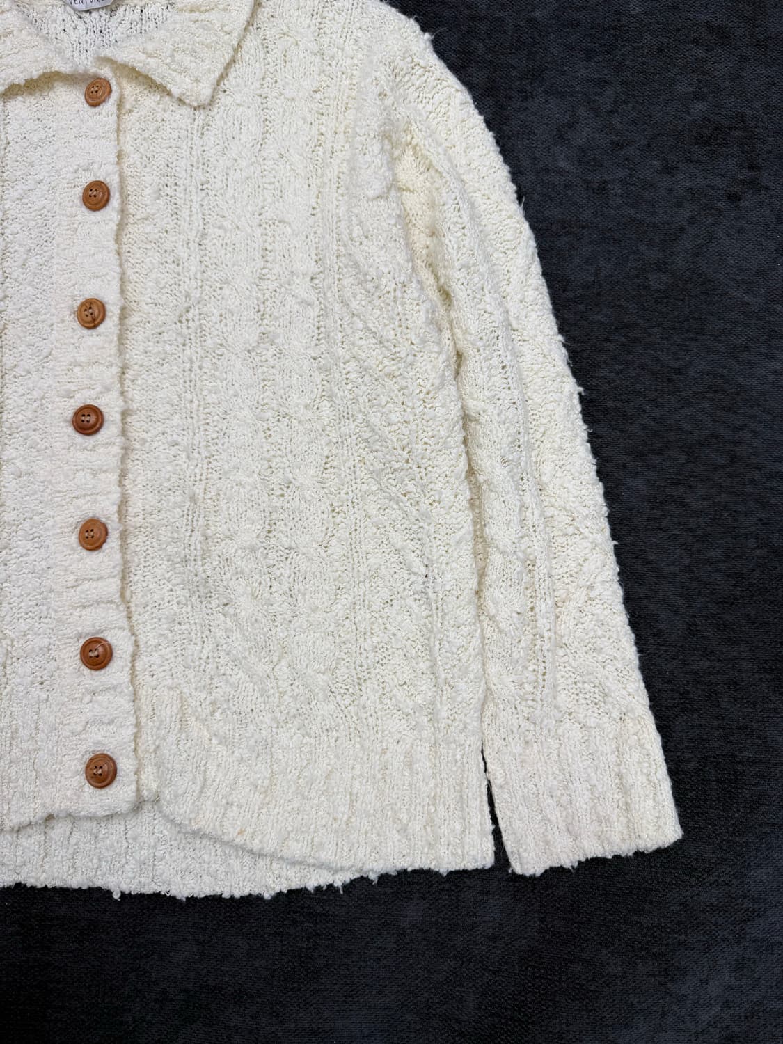 ventviqlet 부클레 텍스처 가디건 상품이미지3