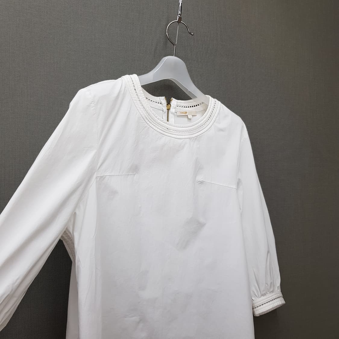 마쥬 Maje 백지퍼 디테일 7부 블라우스 1사이즈 상품이미지3