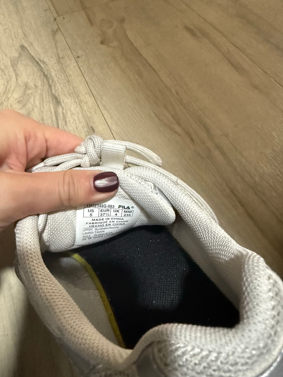 휠라 에샤페 MS 실버 문 운동화 235mm 상품이미지4