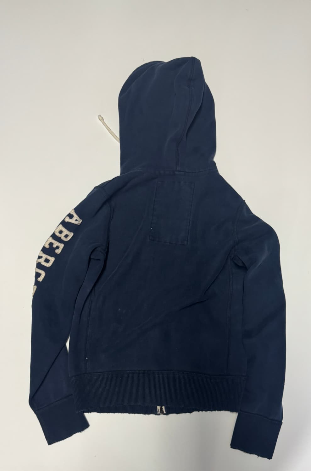 강추!! 여성 아베크롬비 사이드 스펠아웃 기모 후드집업 S 네이비 상품이미지2