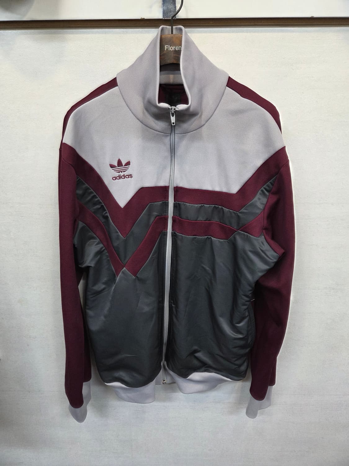 아디다스 올드스쿨 빈티지 버건디 아카이브 트랙탑 져지 xl 상품이미지1
