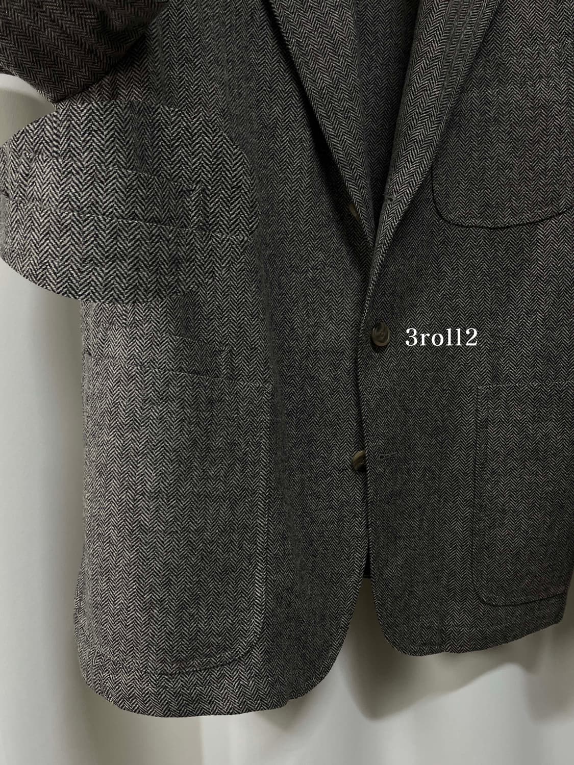 폴로 랄프로렌 헤링본 울 그레이 모던 스포츠 코트 자켓 상품이미지7