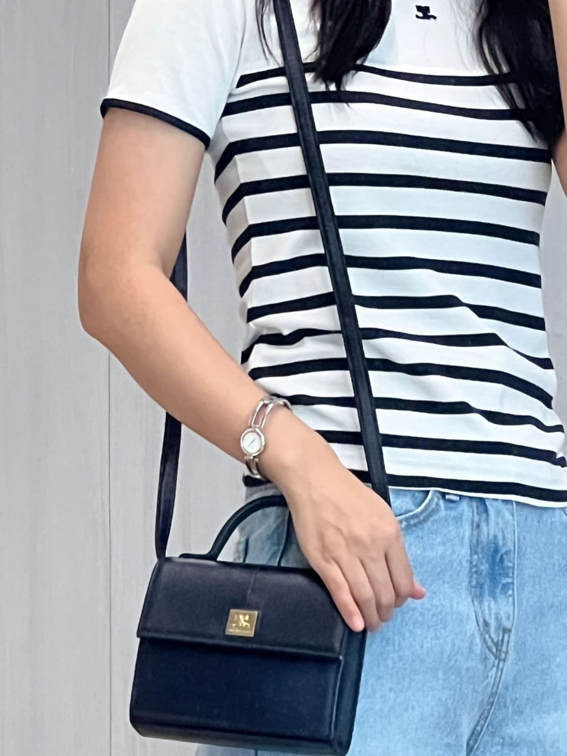 courreges / 꾸레쥬 네이비 사피아노 미니 백 상품이미지9