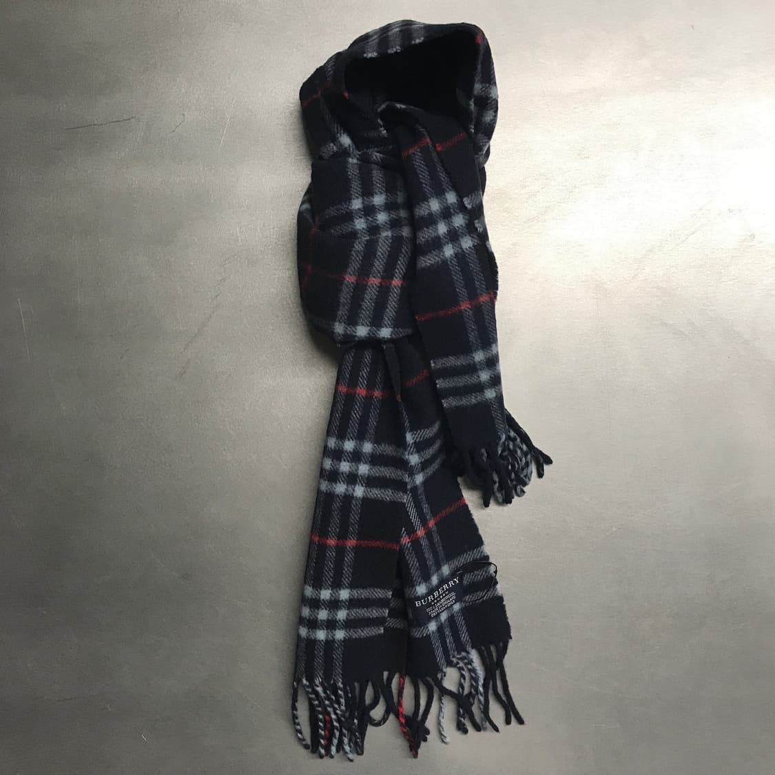 버버리 정품 램스울 머플러 네이비 상품이미지1