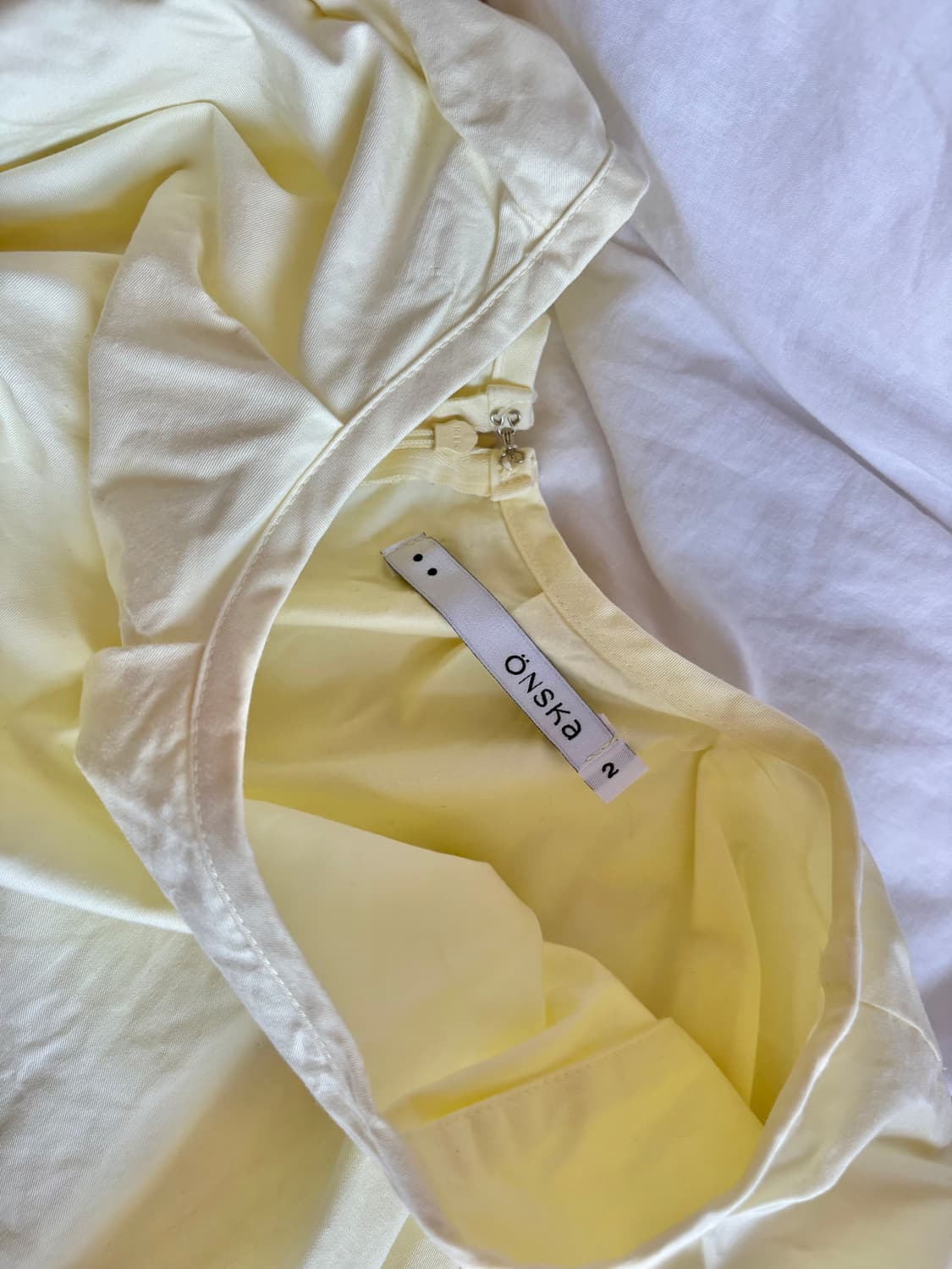 온스카 코튼 플레어 스커트 COTTON FLARE SKIRT LEMON 상품이미지4