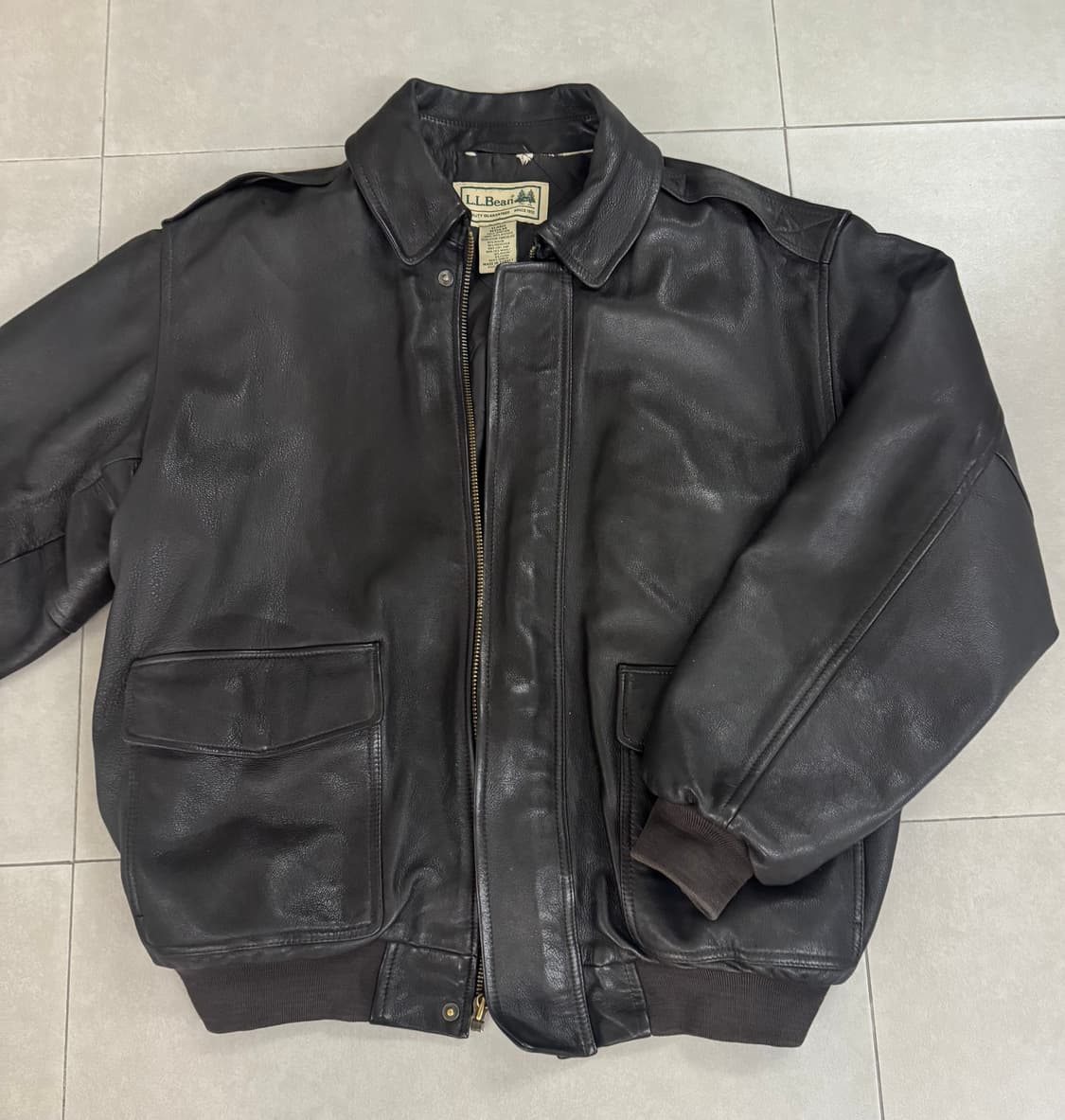 90’s 빈티지 L.L Bean 염소가죽 A2 자켓 XL 상품이미지1