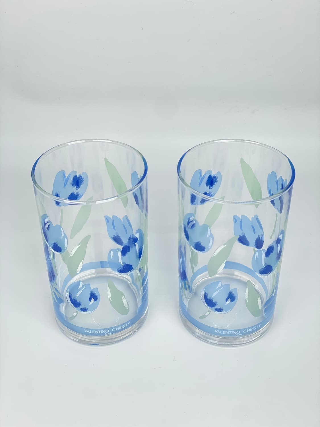 발렌티노 크리스티 튤립 유리잔 블루 1p 상품이미지4