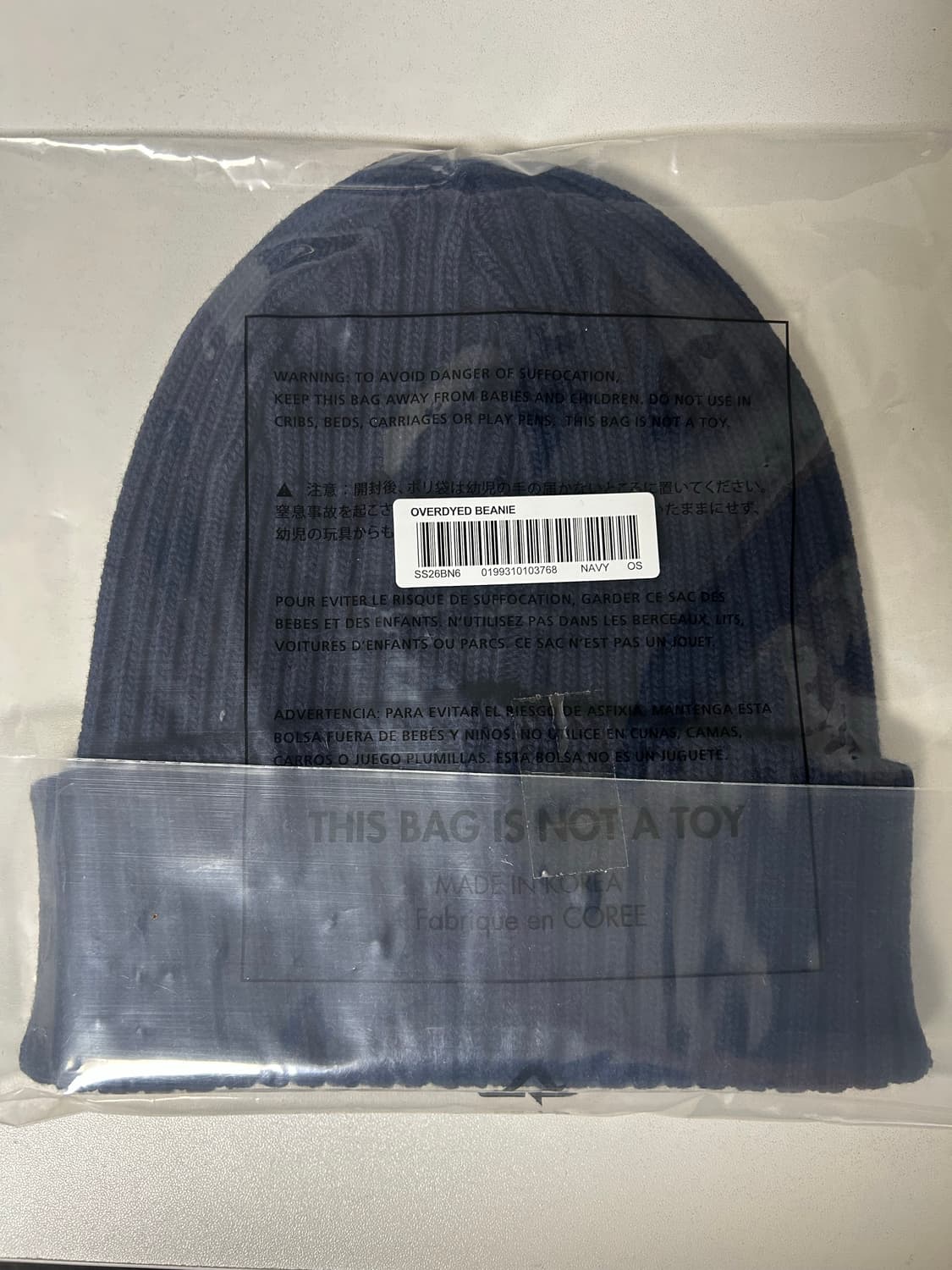 (미착용) 26SS 슈프림 오버다이드비니 네이비 상품이미지3