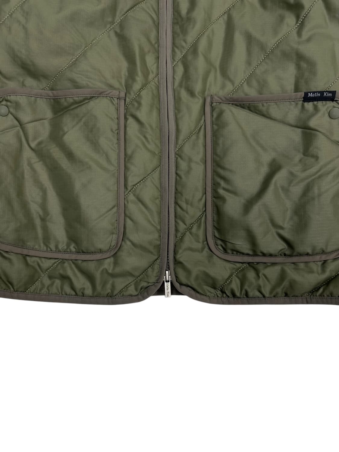 마뗑킴 칼라리스 퀄팅자켓 카키 (FREE) 상품이미지4