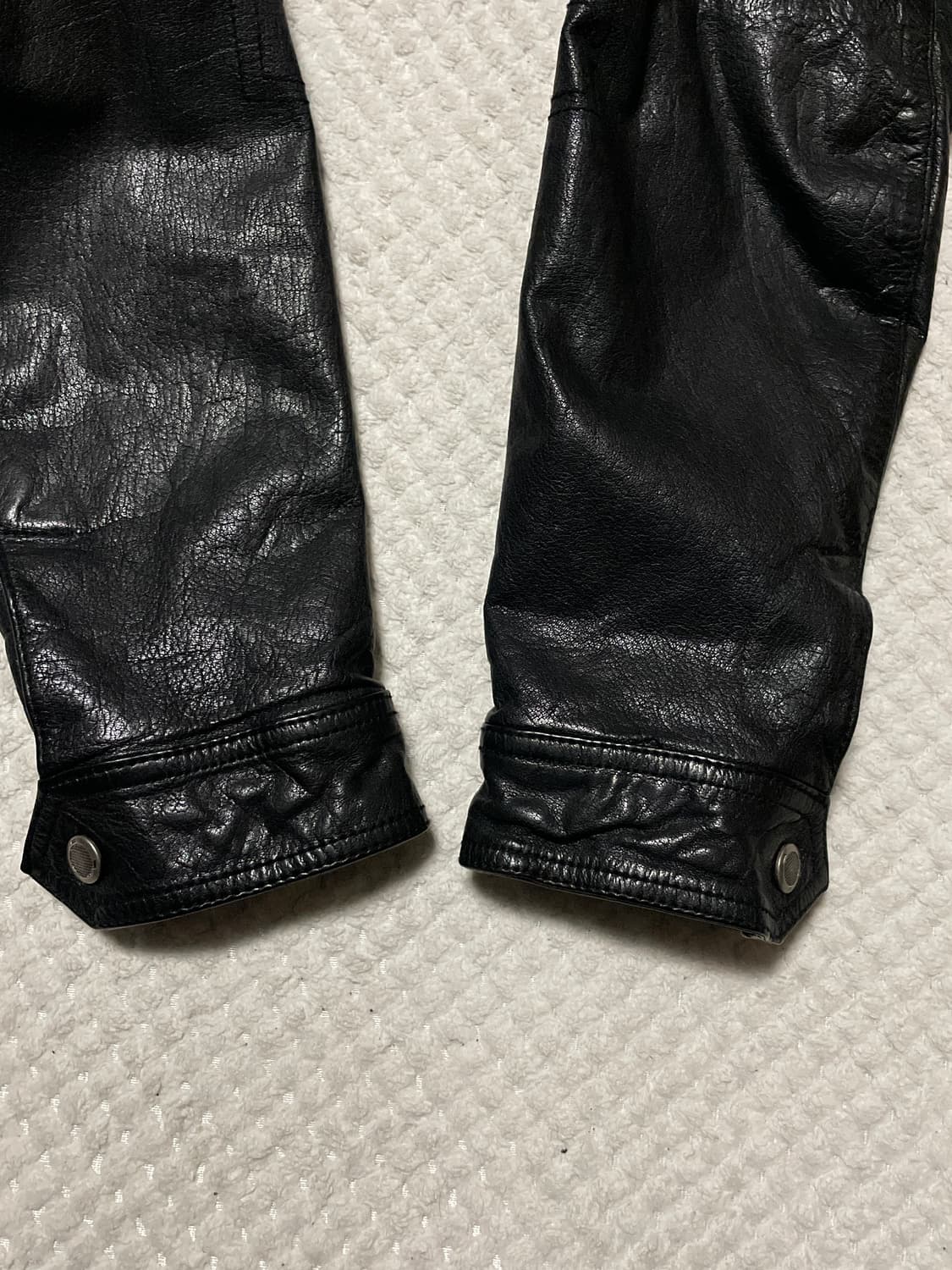 광희시장 웨스턴 무드 2WAY 램스킨 양가죽 포켓 레더 자켓 상품이미지8