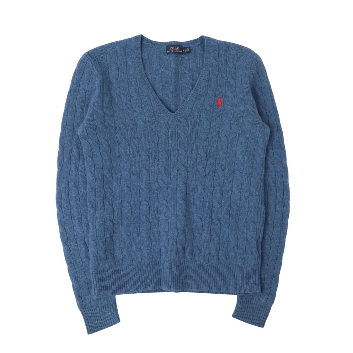 폴로 랄프로렌 다크블루 울 캐시미어 케이블 니트 상품이미지1