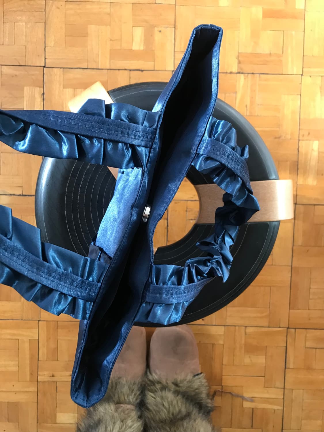 vintage frill navy bag 상품이미지2