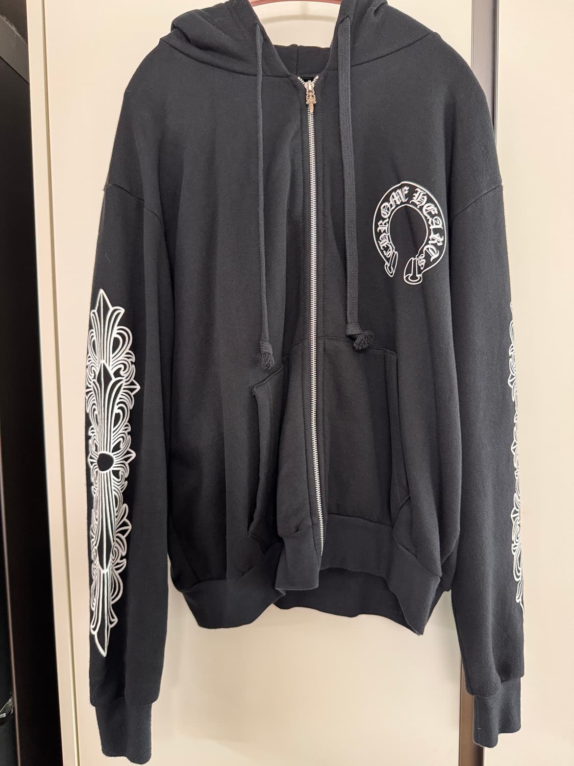 Chrome hearts 홀스슈 플로랄 후드집업 S  상품이미지6