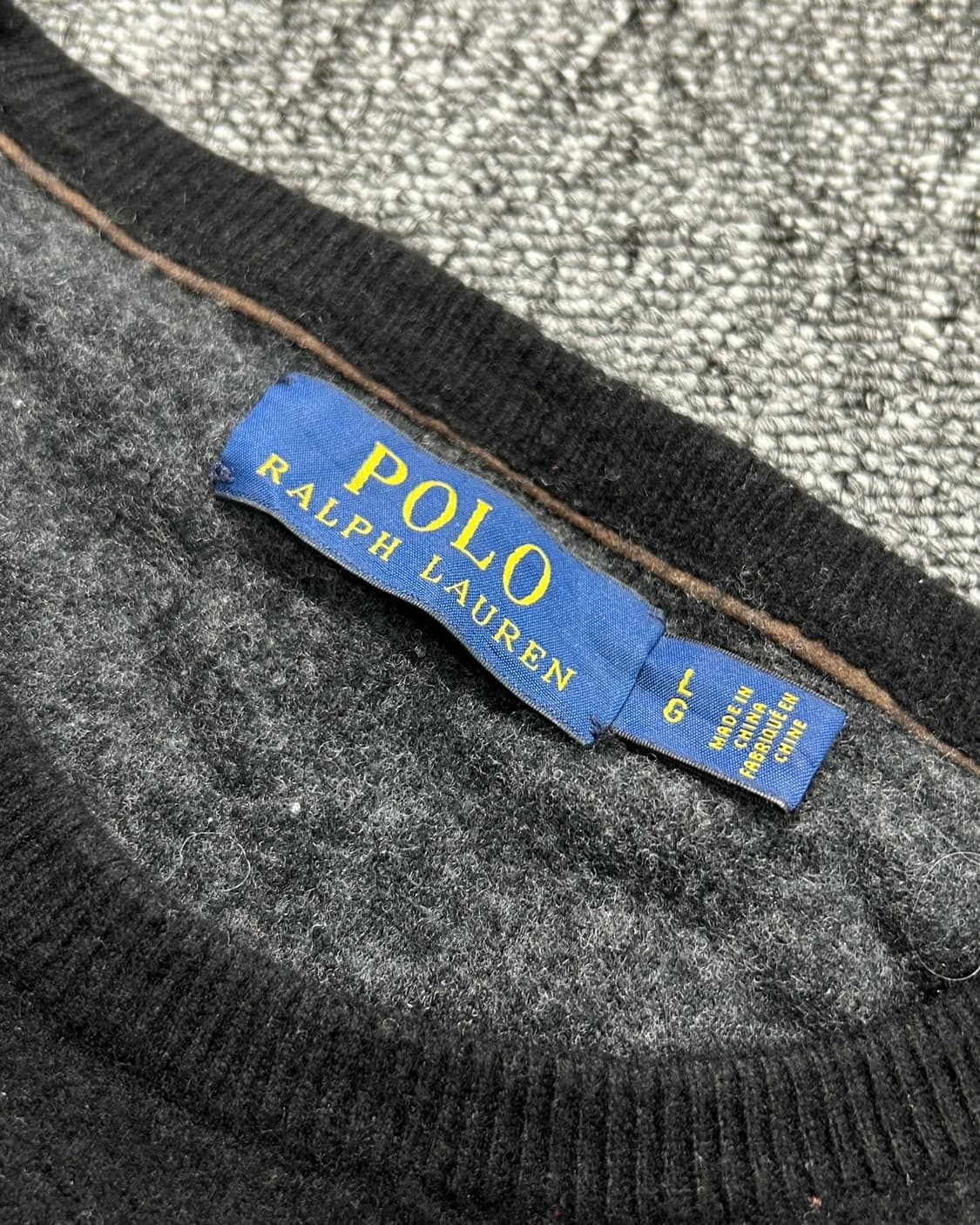 폴로 랄프로렌 메리노울 블랙 니트 상품이미지5
