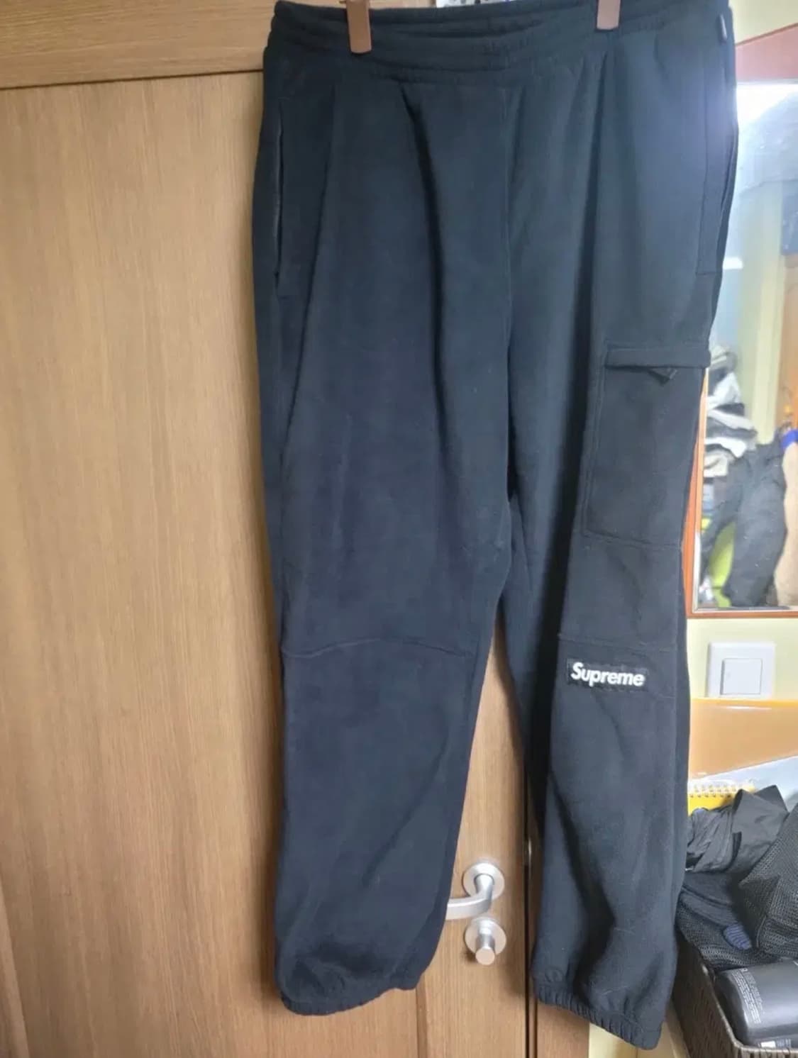 슈프림 폴라텍 팬츠 블랙 L - 25FW 상품이미지3