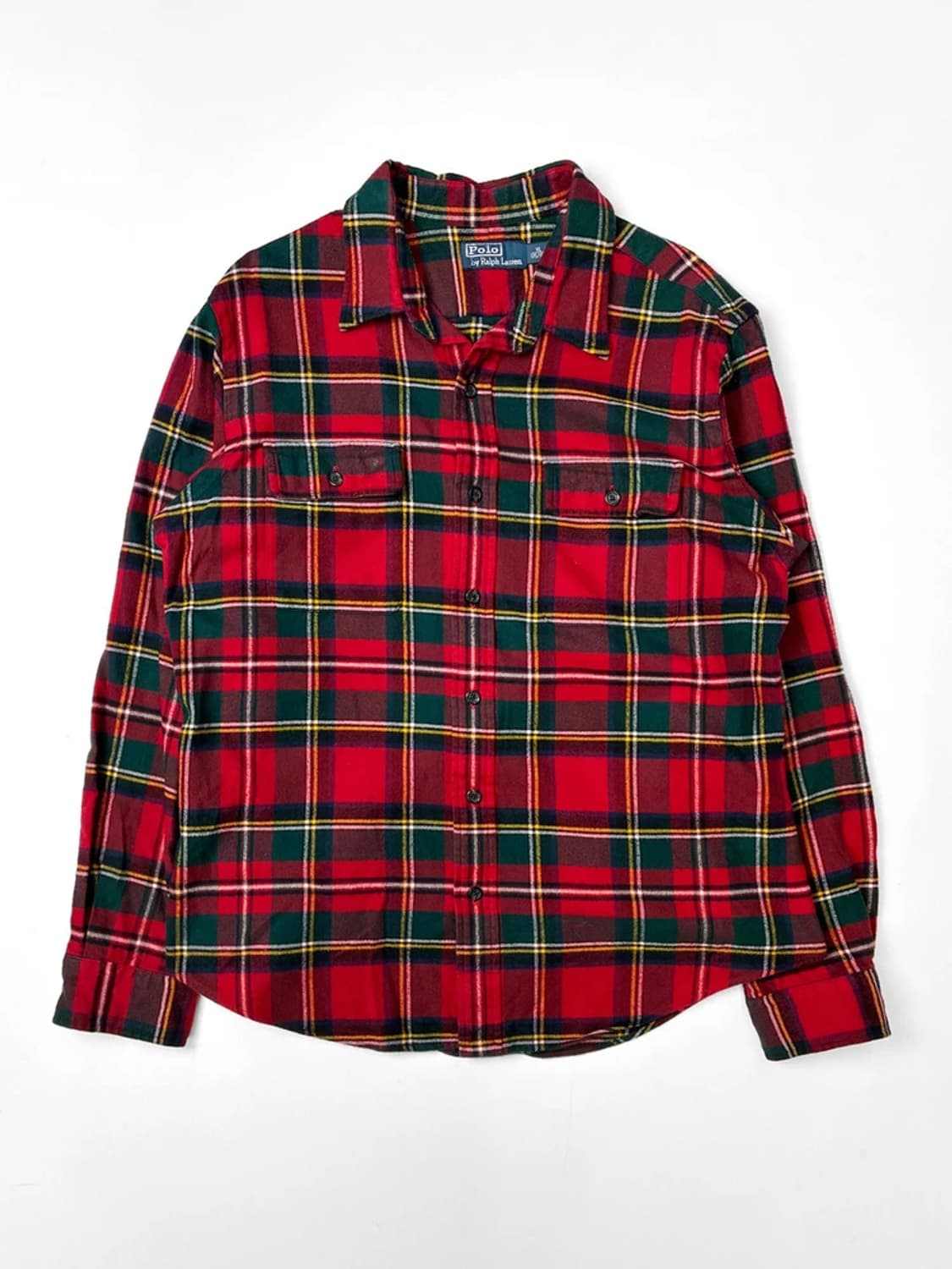 폴로 랄프로렌 00s 엘보 패치 타탄체크 남방 PN5414 상품이미지1