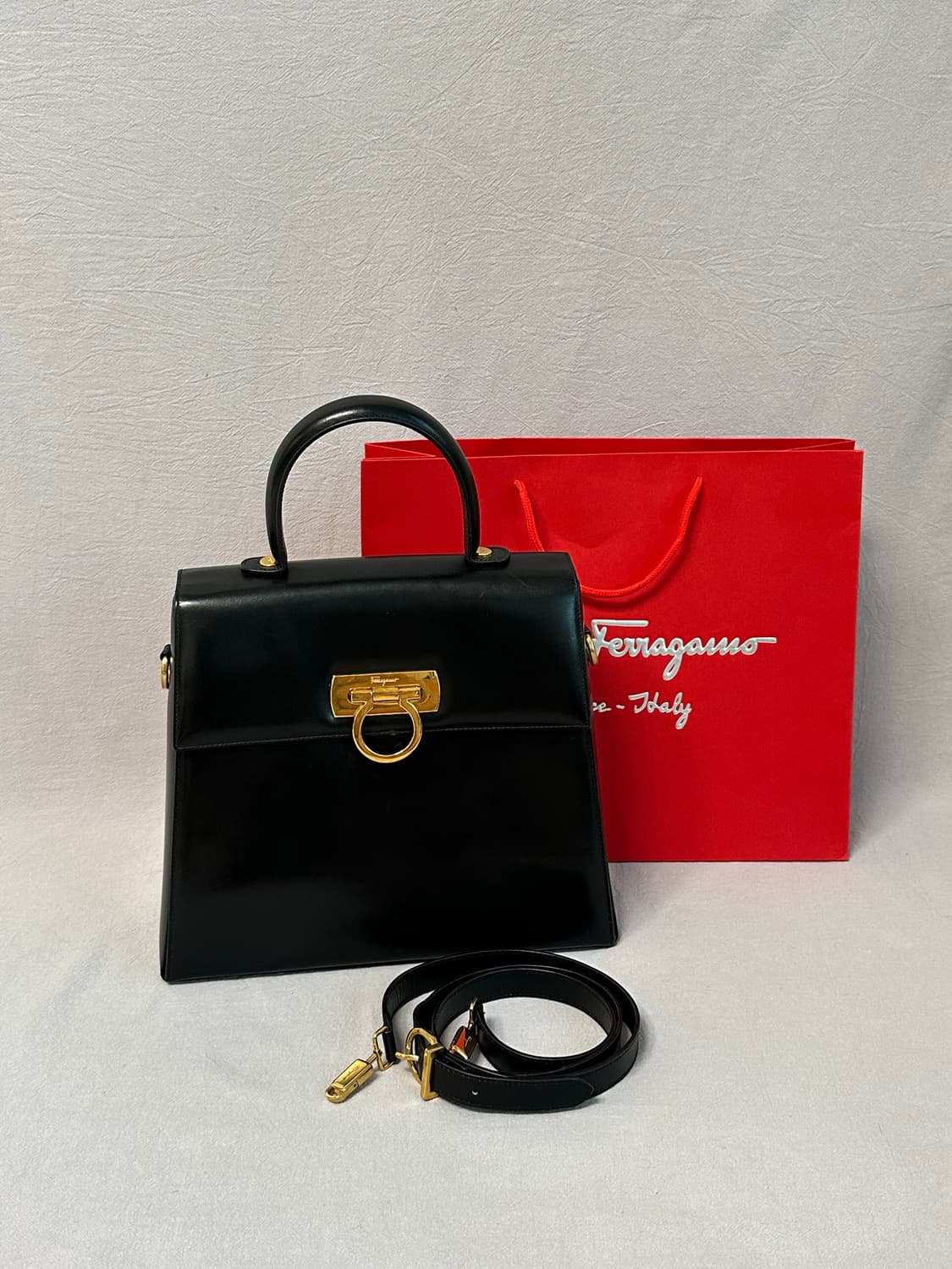 페라가모 간치니 켈리백 토트백 크로스백 차정원백 미디움 상품이미지2