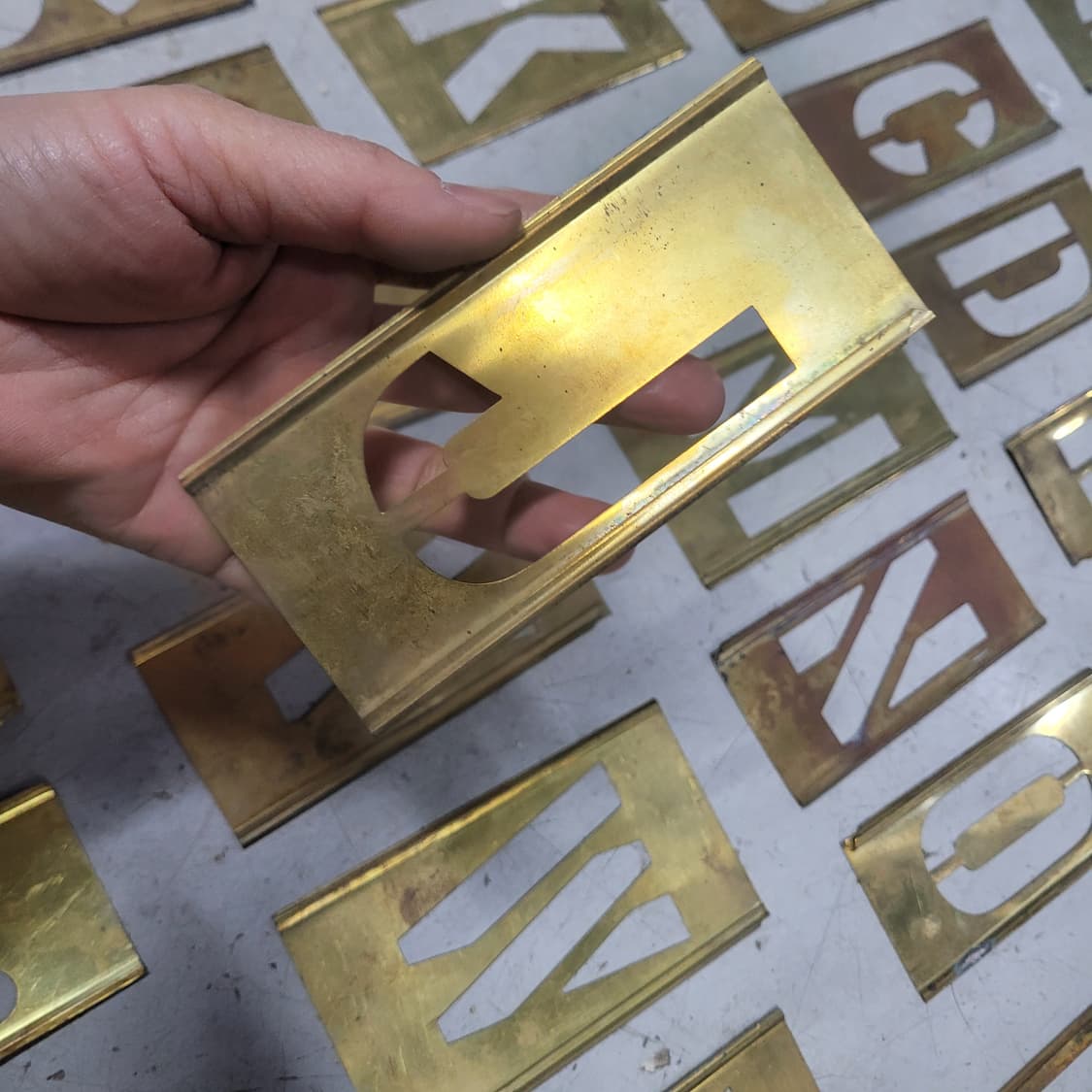 미 황동 스텐실 상품이미지3