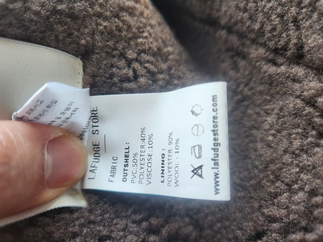 라퍼지 포 우먼 여성 무스탕 점퍼 블랙 M 상품이미지4