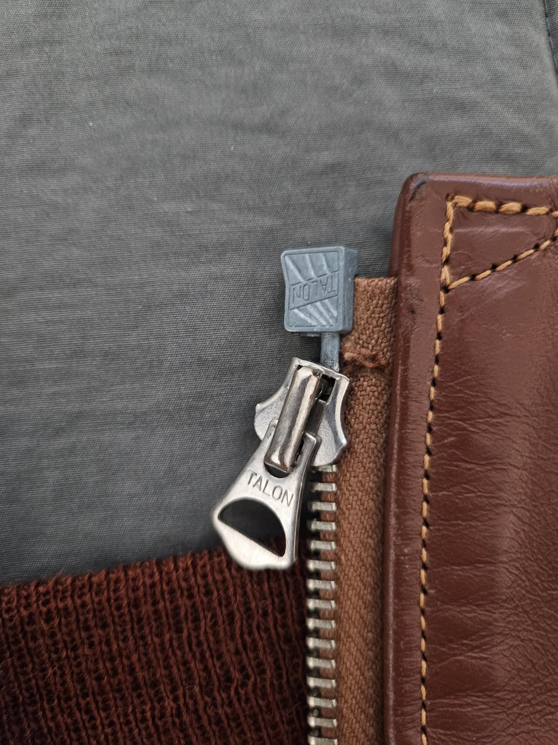 (실측있음)구리얼맥코이 러프웨어 복각 A2 체스트넛 브라운 36사이즈 상품이미지10