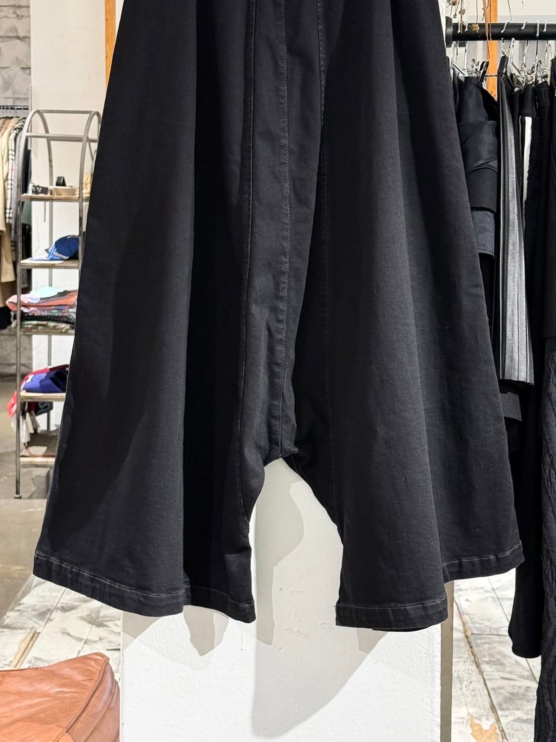 주카 블랙 와이드 사루엘 코튼 팬츠 상품이미지6