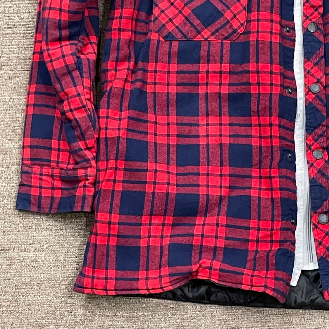 (L) Dickies 디키즈 체크 셔츠 후드 자켓 상품이미지3