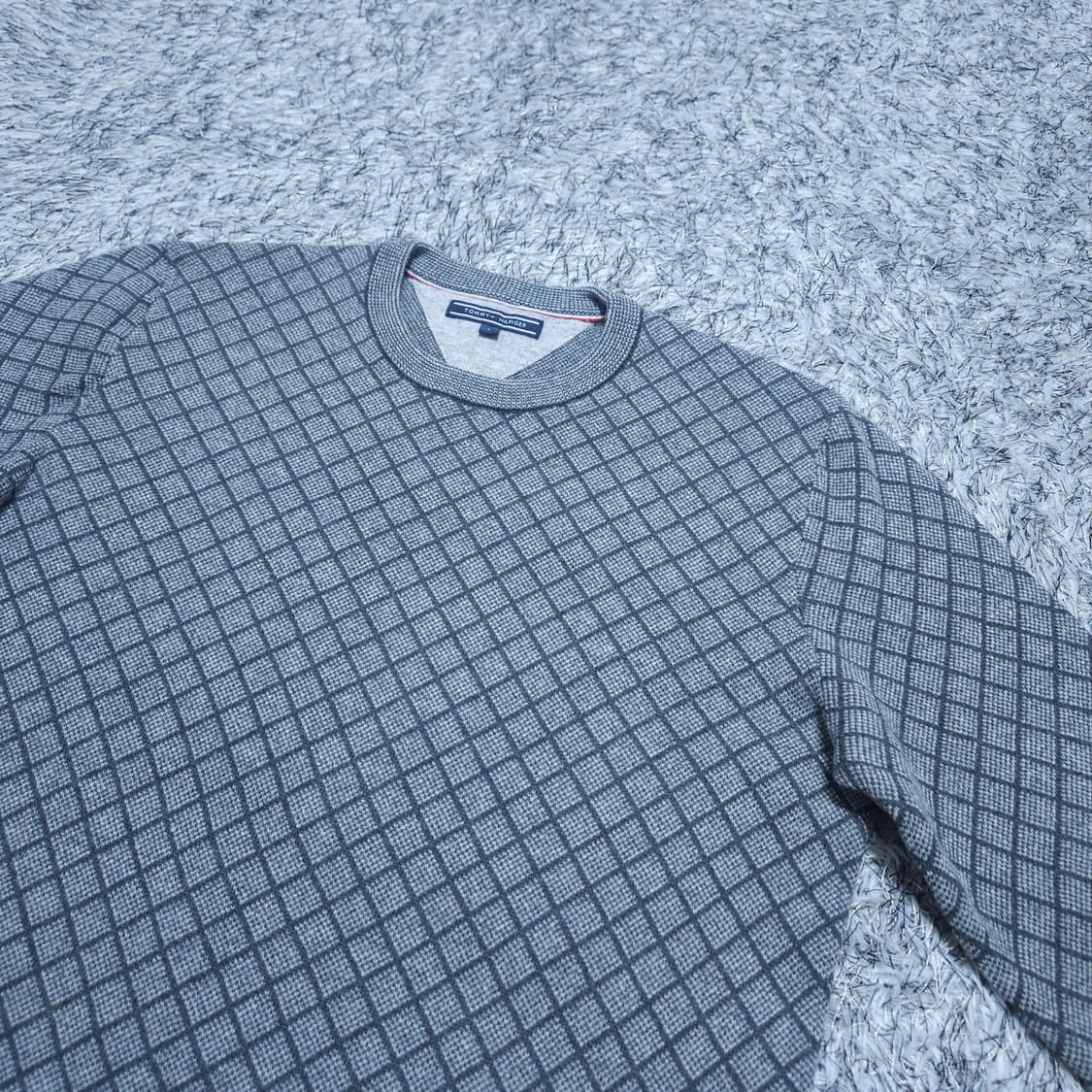 타미힐피거) M 남자 라운드 모직혼방니트 / 왕눈이샵 상품이미지4