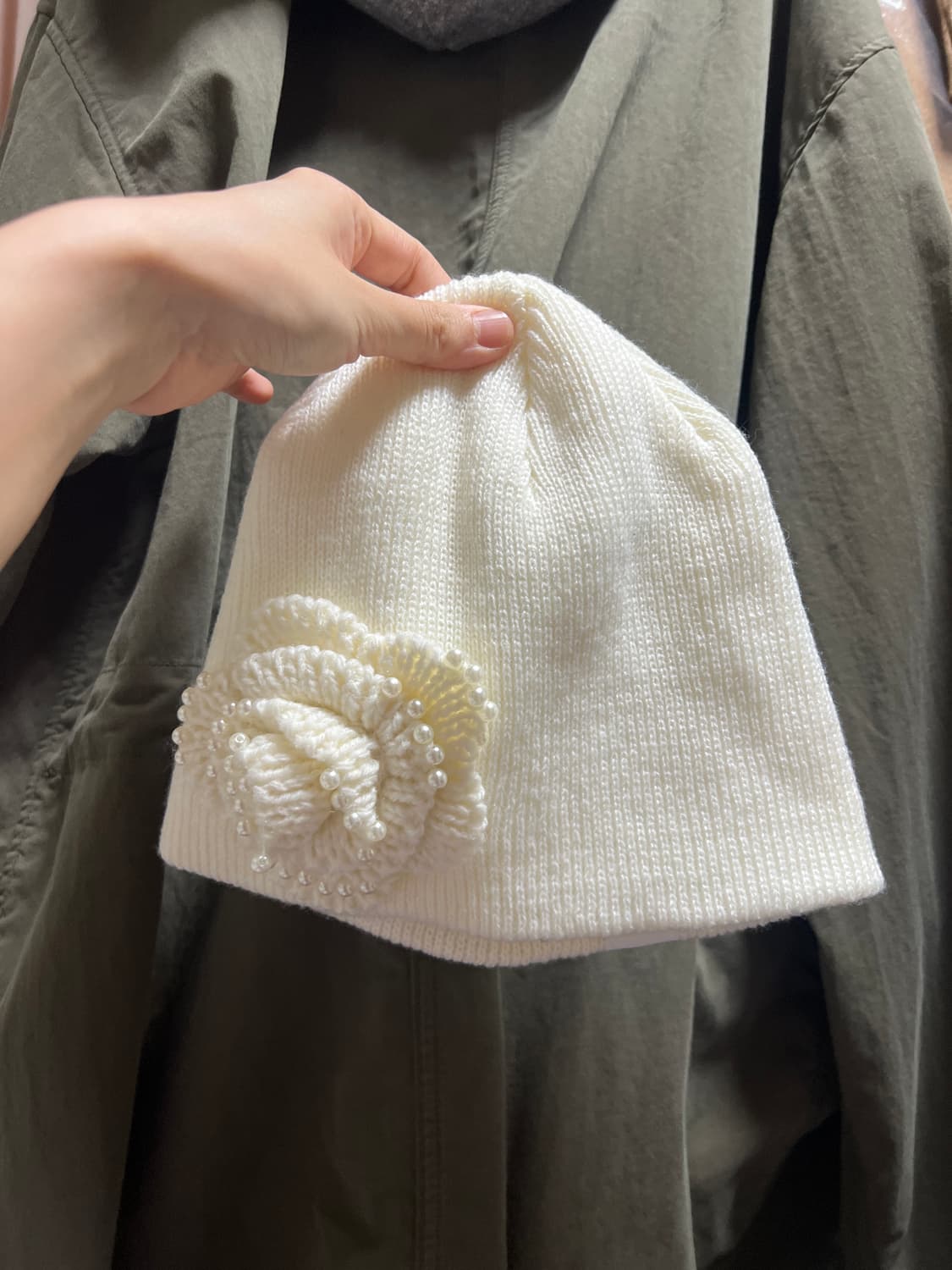 셋업이엑스이 비니 아이보리 상품이미지2