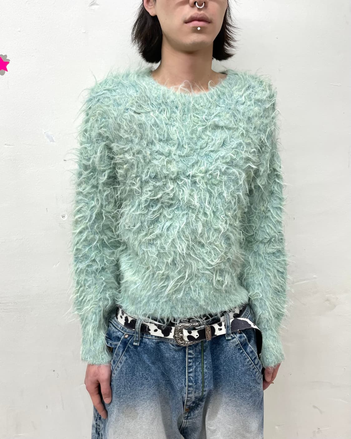 mint angora fur knitwear 상품이미지3