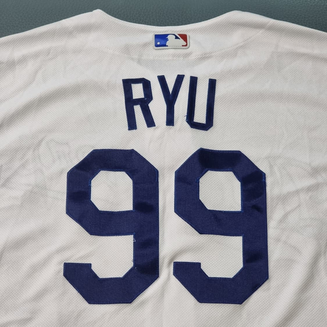 LA 다저스 마제스틱 어센틱 류현진 유니폼 44 (XL-2XL) 상품이미지6