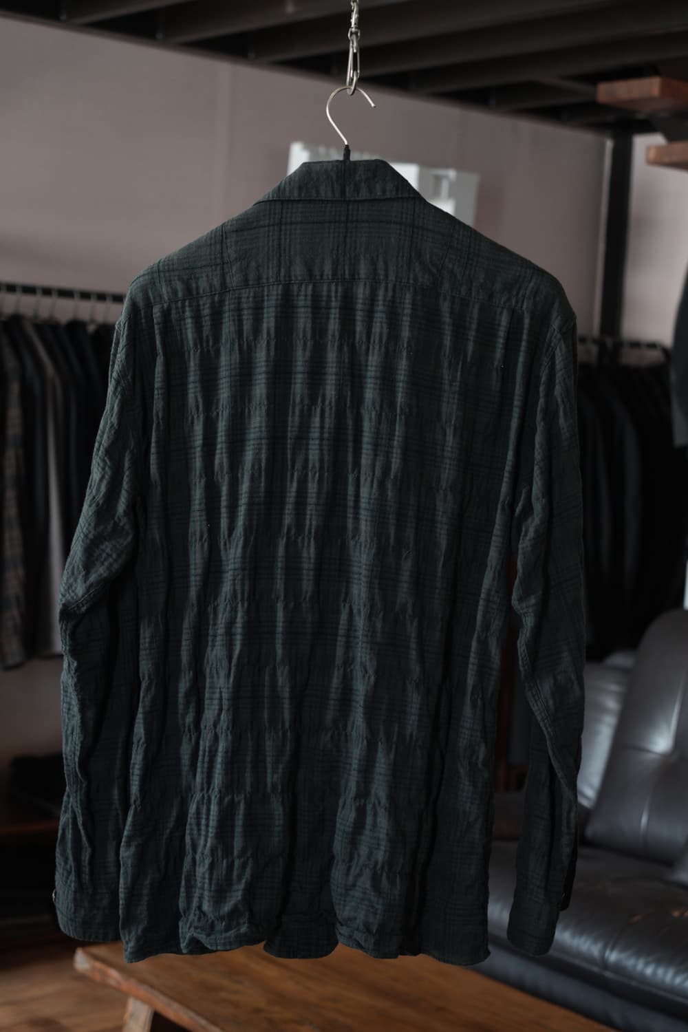 워드로브41/ 빌레 체크 셔츠, 블랙, L(105) 상품이미지4