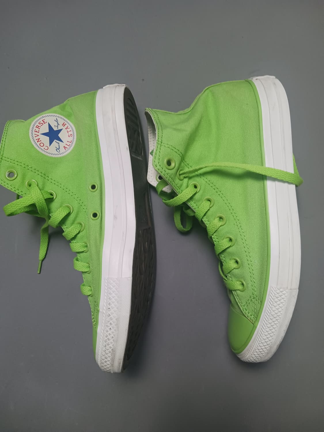 [270] 컨버스 척테일러 하이 라임그린 운동화 상품이미지5