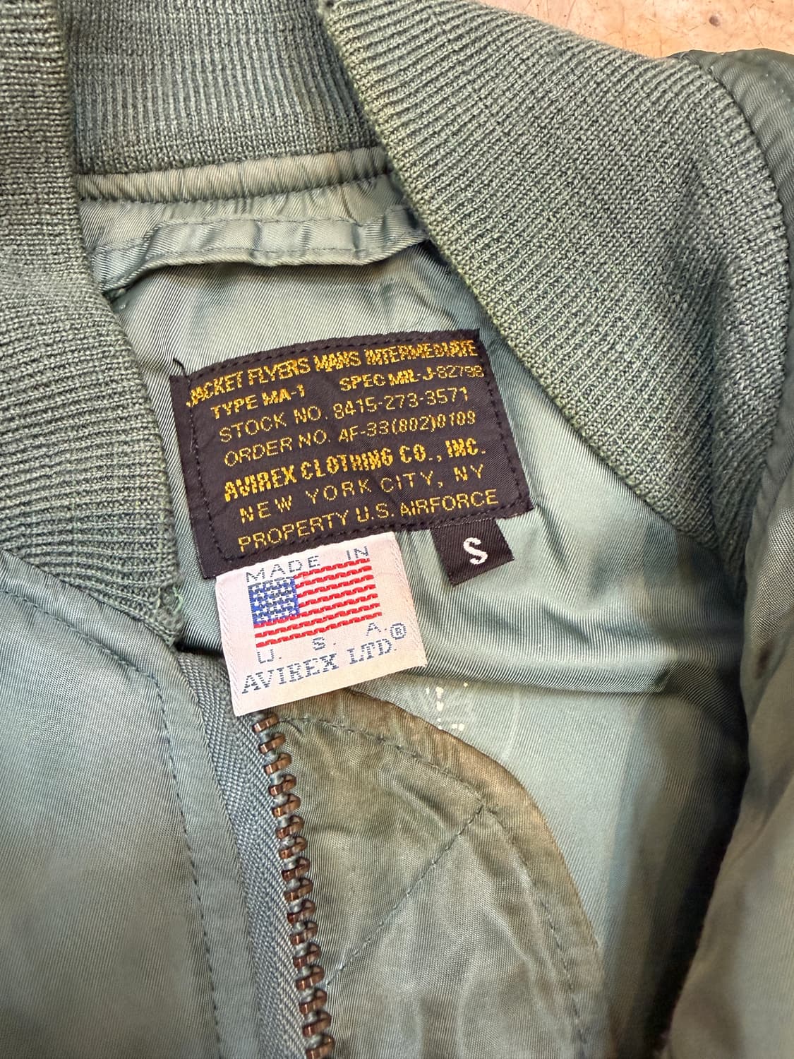 아비렉스 ma-1 상품이미지4