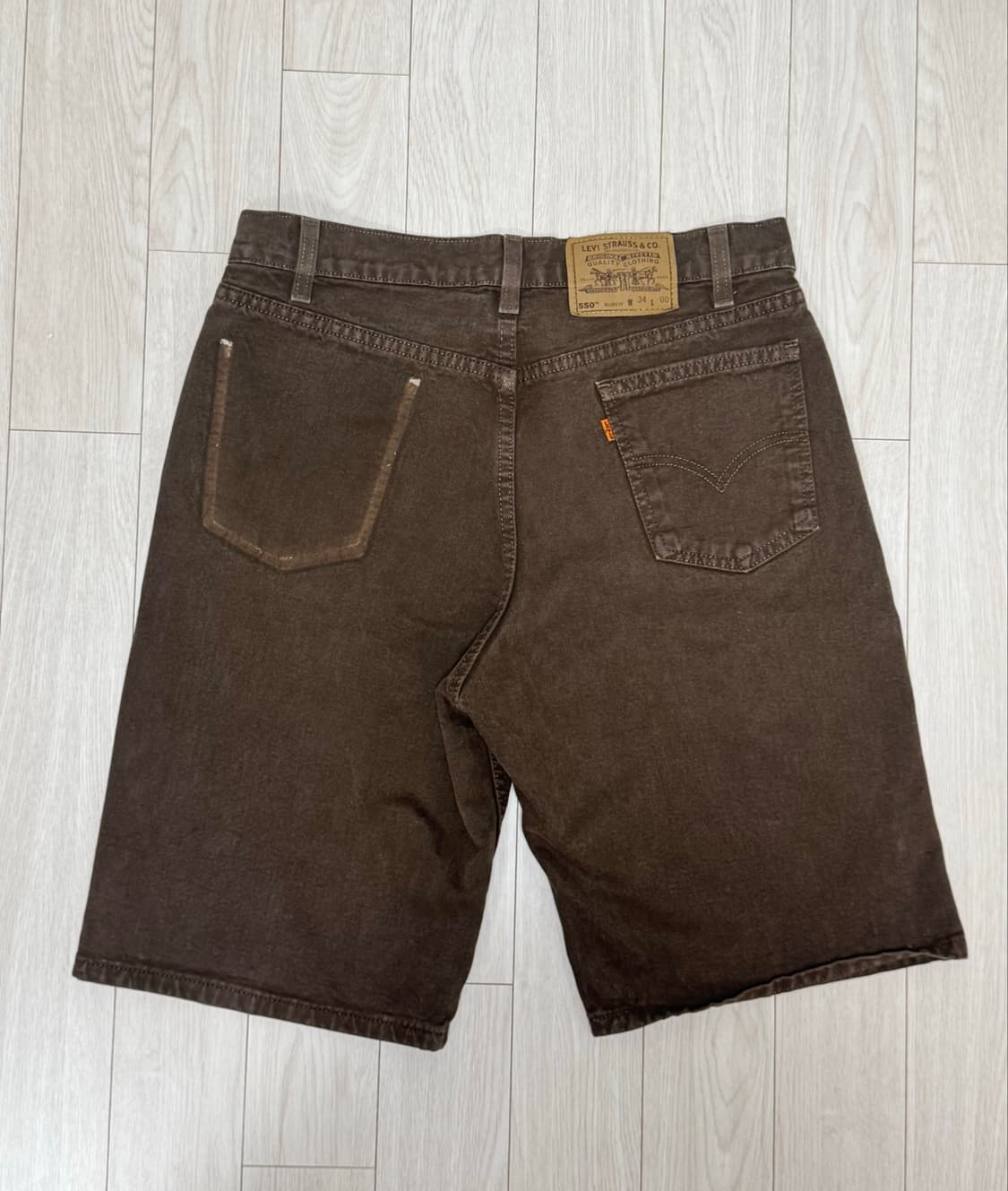 90s 빈티지 리바이스 550 브라운 (34, usa made) 상품이미지2