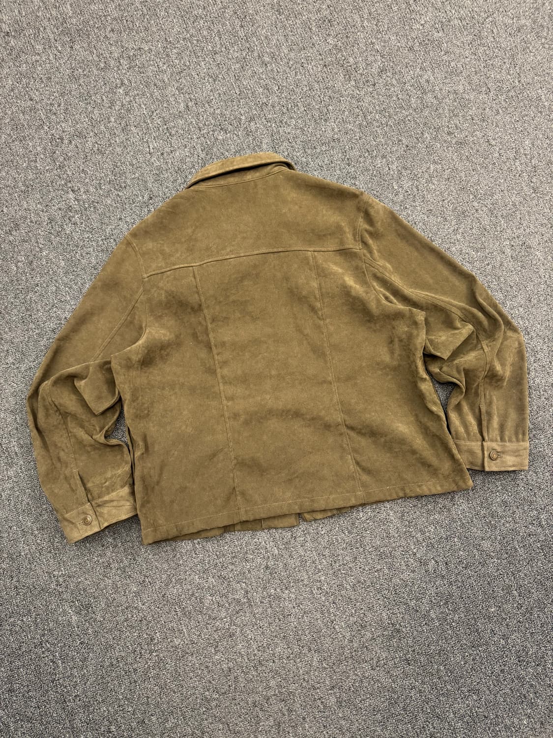 OS)Japanese vintage imana 올리브 스웨이드 자켓 상품이미지5