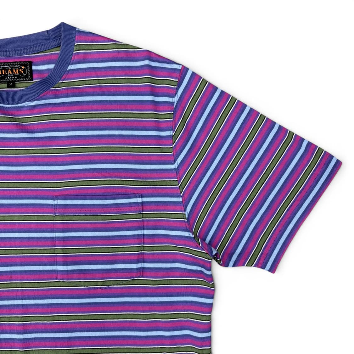 빔즈 플러스 스트라이프 포켓 티셔츠 상품이미지4